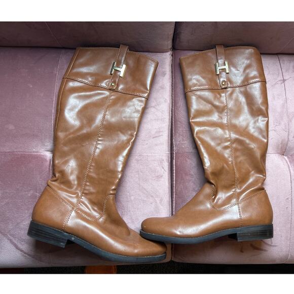 TOMMY HILFIGER WOMENS CALF TALL BOOT Size 8 - Picture 2 of 12